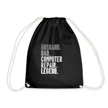 Technologie de soutien à la réparation d’ordinateurs - Sac de sport léger - noir - Devant