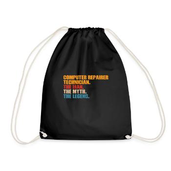 Technologie de soutien à la réparation d’ordinateurs - Sac de sport léger - noir - Devant