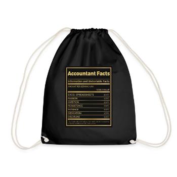Funny Adulting Boring Cat Cartoon - Drawstring Bag - black - Front