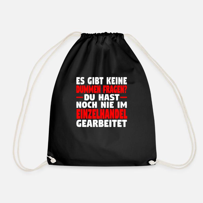 Verkäufer Vatertag Einzelhandel Einzelhändler Papa - Turnbeutel - Schwarz