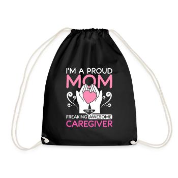 Mère d’un sacré grand soignant - Sac de sport léger - noir - Devant