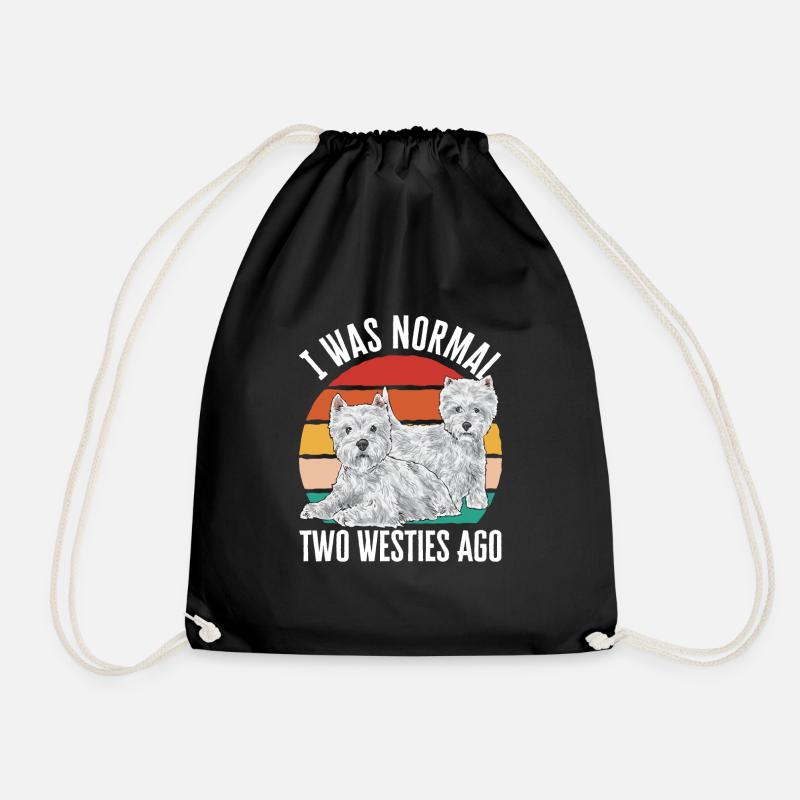 West Highland White Terrier Westie - Sac de sport léger - noir