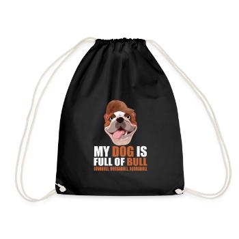 My Bulldog - Drawstring Bag - black - Front
