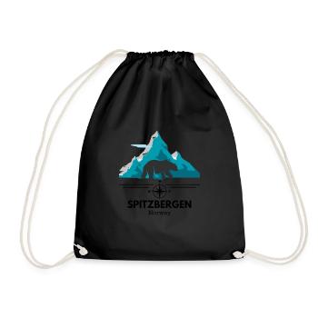Norway Spitzbergen Design - Turnbeutel - Schwarz - Vorne