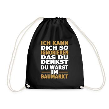 Verkäuferin Einzelhändler Einzelhandel Verkäufer - Turnbeutel - Schwarz - Vorne