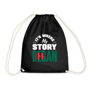 Bangladeshi Bangladesh Bangladeshi Flag Quote - Drawstring Bag - black - Front
