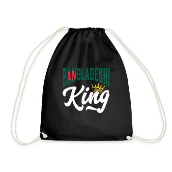 Bangladeshi Bangladesh Bangladeshi Flag Quote - Drawstring Bag - black - Front