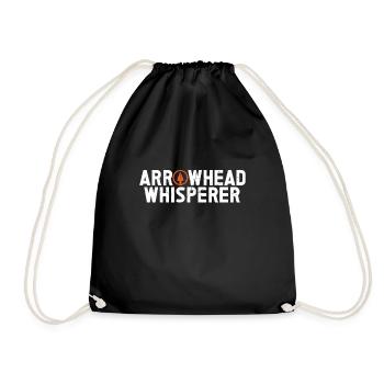 Arrowhead Hunting Artifacts Archery - Drawstring Bag - black - Front