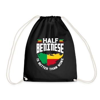Béninois Bénin Drapeau Béninois Citation - Sac de sport léger - noir - Devant