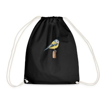 Motif Blue I Bird pour les ornithologues amateurs - Sac de sport léger - noir - Devant