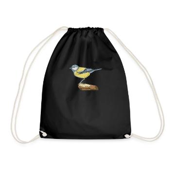 Motif Blue I Bird pour les ornithologues amateurs - Sac de sport léger - noir - Devant