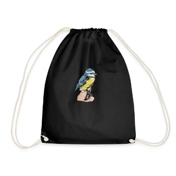 Motif Blue I Bird pour les ornithologues amateurs - Sac de sport léger - noir - Devant