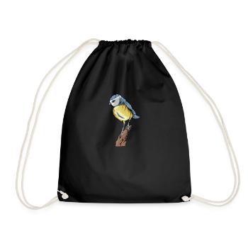 Motif Blue I Bird pour les ornithologues amateurs - Sac de sport léger - noir - Devant