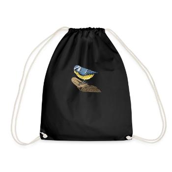Motif Blue I Bird pour les ornithologues amateurs - Sac de sport léger - noir - Devant