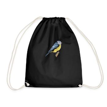 Motif Blue I Bird pour les ornithologues amateurs - Sac de sport léger - noir - Devant