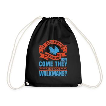 SI LES DAUPHINS VIENNENT THAY WALKMANS - Sac de sport léger - noir - Devant