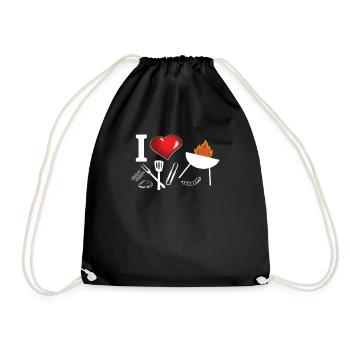 Idée de barbecue et de cadeau de camping-car - Sac de sport léger - noir - Devant