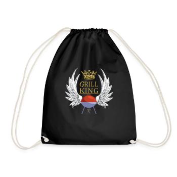Idée de barbecue et de cadeau de camping-car - Sac de sport léger - noir - Devant