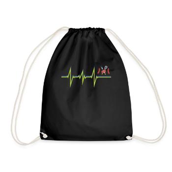 Idée de barbecue et de cadeau de camping-car - Sac de sport léger - noir - Devant