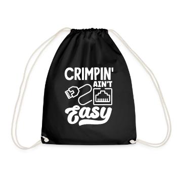Crimpin' Ain’t Easy Network Admin - Sac de sport léger - noir - Devant