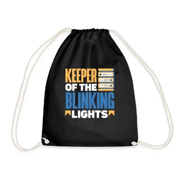 Gardien de l’administrateur réseau des lumières clignotantes - Sac de sport léger - noir - Devant
