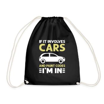 When it comes to cars and paint codes. I am - Drawstring Bag - black - Front