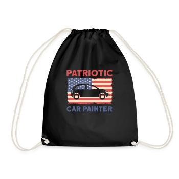 Patriotic Car Painter US Flag Car - Sac de sport léger - noir - Devant