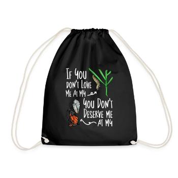 Monarch butterfly American monarch butterfly - Drawstring Bag - black - Front