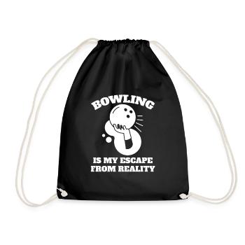 Bowling Bowling Club Bowling Bowling Club - Drawstring Bag - black - Front