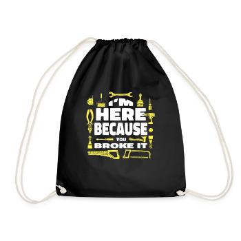 Citation amusante d’un agent d’entretien - Sac de sport léger - noir - Devant