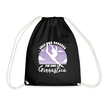 Gymnaste Fille - Sac de sport léger - noir - Devant