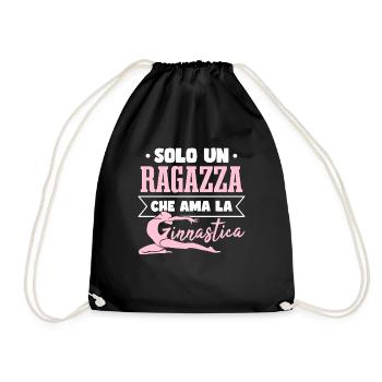 Gymnastique Fille - Sac de sport léger - noir - Devant