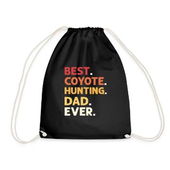 Meilleur. Père chasseur de coyote. Jamais. Chasse au coyote - Sac de sport léger - noir - Devant