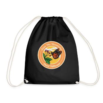 Monarch butterfly American monarch butterfly - Drawstring Bag - black - Front