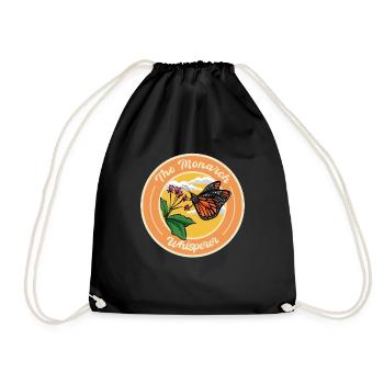 Monarch butterfly American monarch butterfly - Drawstring Bag - black - Front