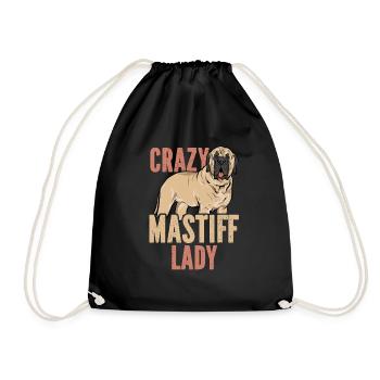 Mastiff Chien Vieux Mastiff anglais - Sac de sport léger - noir - Devant