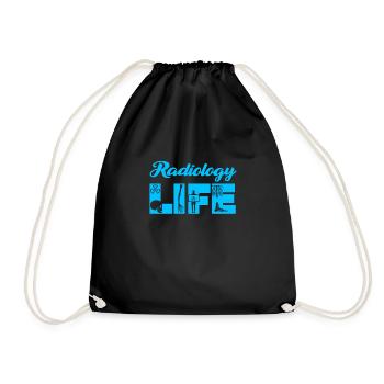 Rad Tech Radiology Men Women Radiographer - Drawstring Bag - black - Front