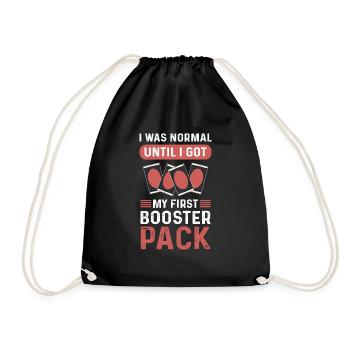 Ich War Normal, Bis Ich Mein Erstes Booster-Pack - Turnbeutel - Schwarz - Vorne