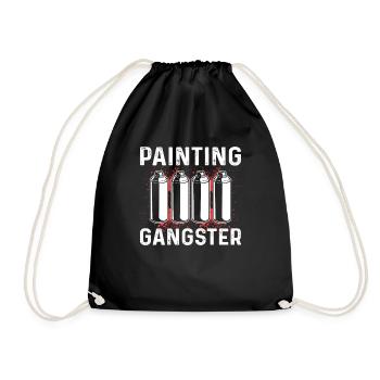 Malen Gangster Automotive Details Körpermaler - Turnbeutel - Schwarz - Vorne