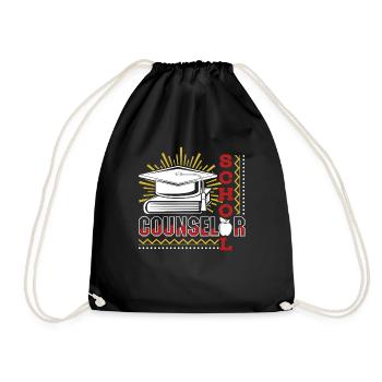 School Counselor School Counselor Job - Drawstring Bag - black - Front
