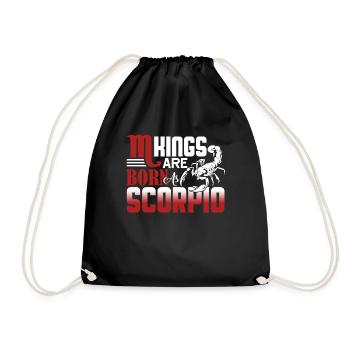 Scorpio Kings Born as Scorpio - Drawstring Bag - black - Front