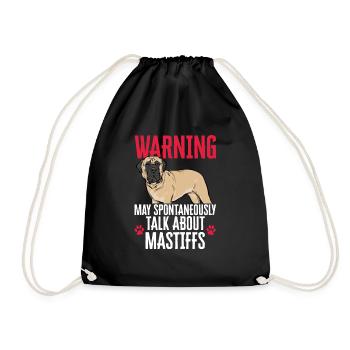 Mastiff Chien Vieux Mastiff anglais - Sac de sport léger - noir - Devant
