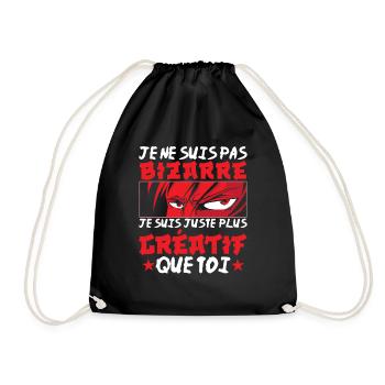 Anime Manga Gift - Drawstring Bag - black - Front