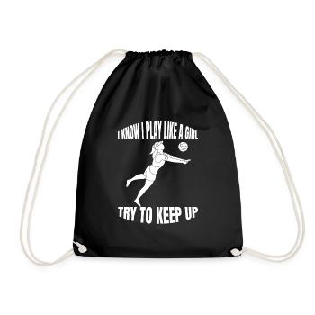 Volleyball Cadeau Volleyball Joueur Volleyball de plage - Sac de sport léger - noir - Devant