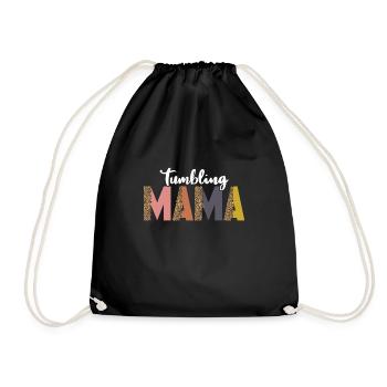 Tumbler Gymnast Girl Tumbler - Drawstring Bag - black - Front