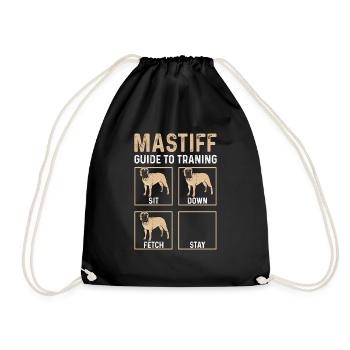 Mastiff Chien Vieux Mastiff anglais - Sac de sport léger - noir - Devant