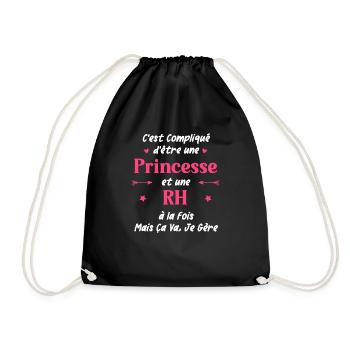 Princesse rh - Sac de sport léger - noir - Devant