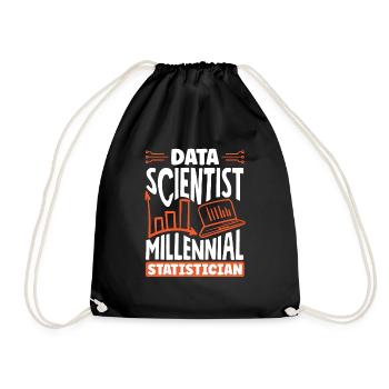 Data Scientist Millennial Statistician - Turnbeutel - Schwarz - Vorne