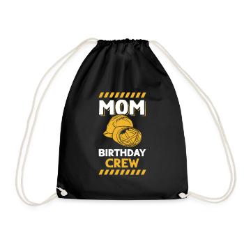 Maman De L’Équipe D’Anniversaire - Construction d’anniversaire - Sac de sport léger - noir - Devant