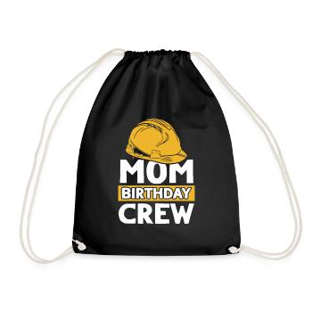 Maman De L’Équipe D’Anniversaire - Construction d’anniversaire - Sac de sport léger - noir - Devant